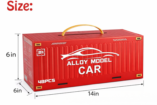 48 PCS Alloy Pull Back Racing Car Toys with Storage Box & City Play Mat – Kids Gift Set